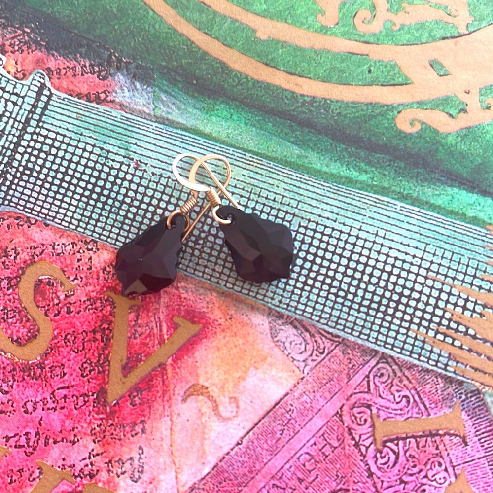 Onyx earrings